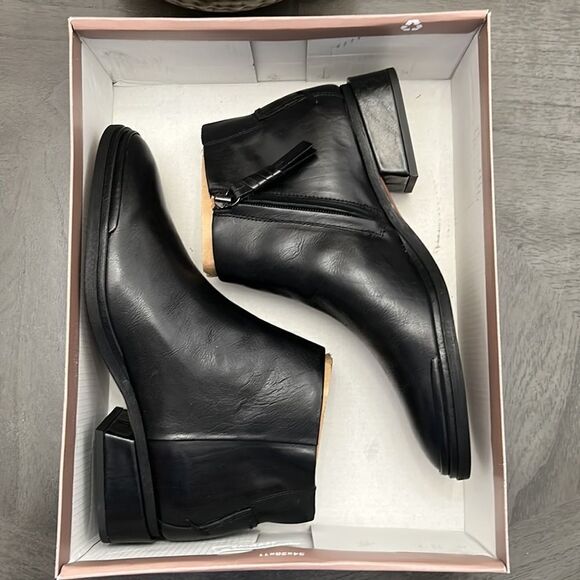 Sarto Franco Sarto Womens Nemi Leather Booties Ankle Boots - Picture 8 of 12